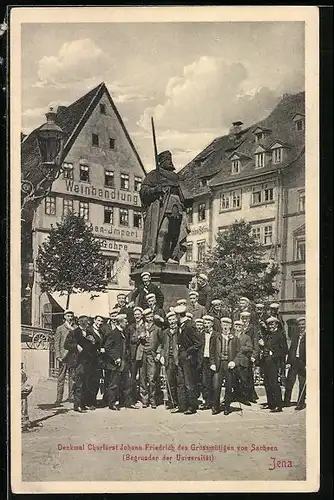 AK Jena, Denkmal Churfürst Johann Friedirch des Grossmütigen von Sachsen