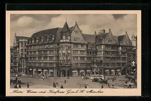 AK München, Waren- und Kaufhaus Hertie