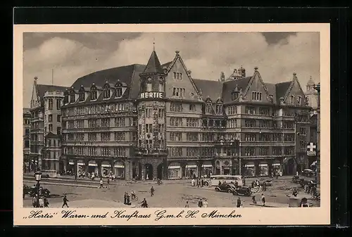 AK München, Waren- und Kaufhaus Hertie