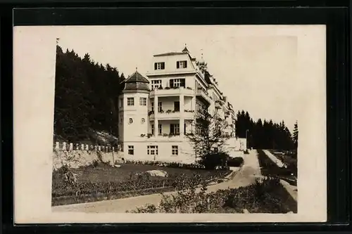 Foto-AK Deggendorf, Sanatorium am Hausstein