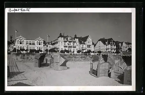 Foto-AK Bansin, Strandpartie