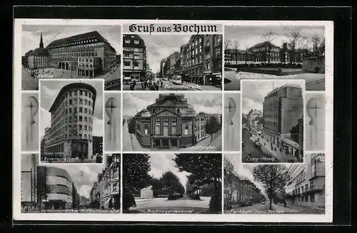 AK Bochum, Parkhotel Haus Rechen, Kommunalbank, Lueg-Haus