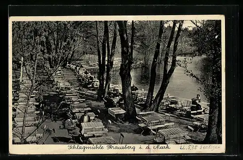AK Strausberg i. d. Mark, Gasthaus Schlagmühle