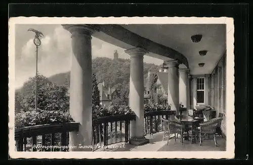 AK Falkenstein, Heeresgenesungsheim Taunus, Balkon