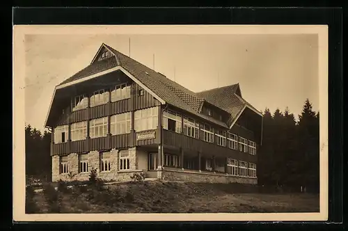 AK Braunlage-Oberharz, Pensionshaus Waidmanns-Heil