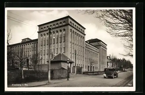 AK Freiberg, Strassenpartie an der Kaserne