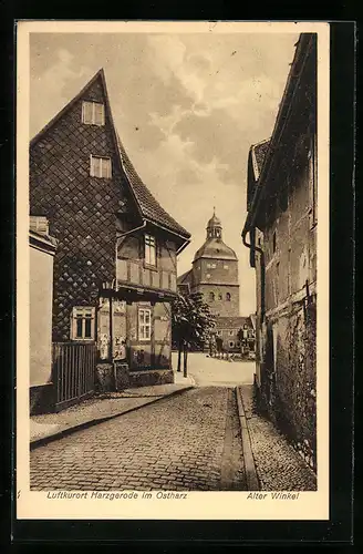 AK Harzgerode, Partie im alten Winkel