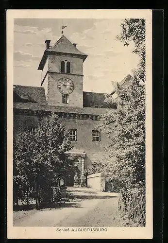 AK Augustusburg, Eingang zum Schloss