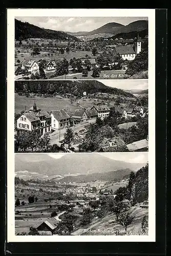 AK Geroldsau, Bei der Kirche, Bei der Schule, Ortspartie