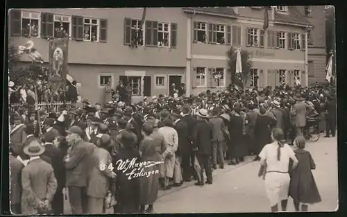 Foto-AK Esslingen, 31. Allgem. Schwäb. Liederfest 1925