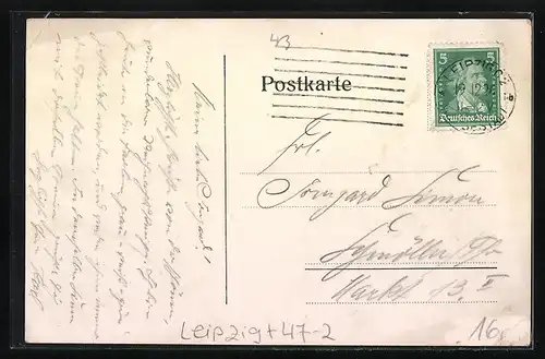 Künstler-AK Leipzig, Ferro-Saxonia sei`s Panier!, Ritterhelm und Studentenwappen