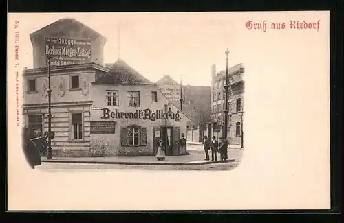 AK Rixdorf, Gasthaus Behrendt`s Rollkrug