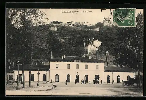 AK Vienne, La Gare, Bahnhof