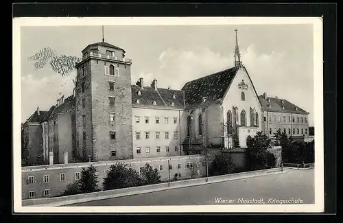 AK Wiener Neustadt, Strasse an der Kriegsschule