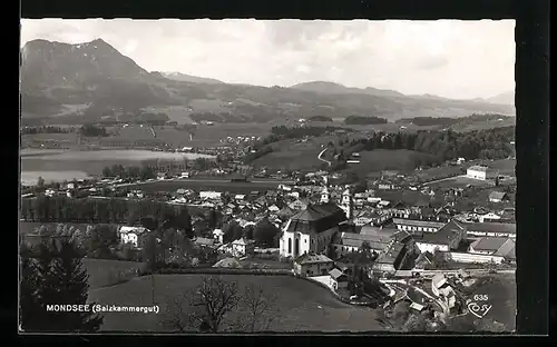 AK Mondsee, Gesamtansicht mit Kirche