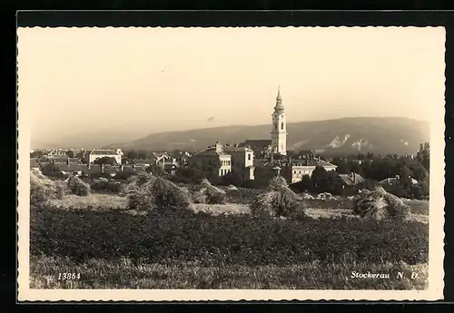 AK Stockerau, Gesamtansicht mit Kirche