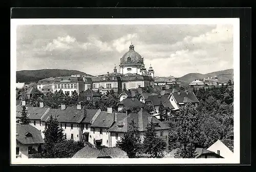 AK Berndorf, Blick über die Dächer des Ortes