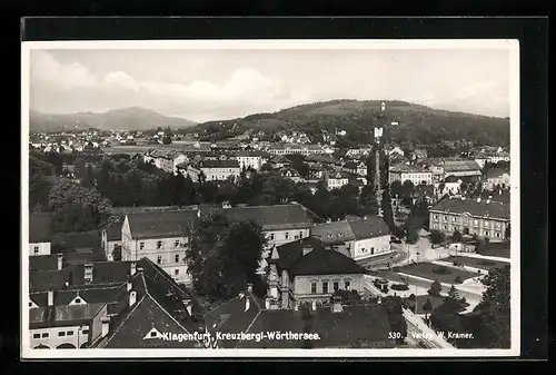 AK Klagenfurt, Ortsansicht mit Kreutbergl