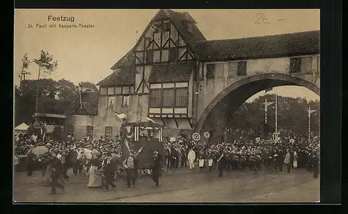 AK St. Pauli, Schützenfest, Festzug, Kasperle-Theater