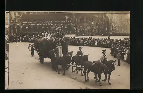 AK Hamburg, 16. Deutsches Bundesschiessen, Festzug, Schützenfest