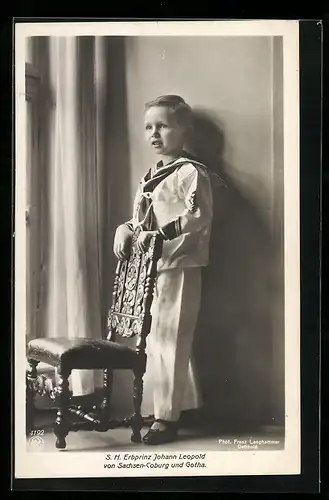 AK Erbprinz Johann Leopold von Sachsen-Coburg-Gotha