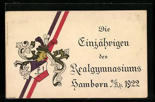 AK Hamborn, Die Einjährigen des Realgymnasiums 1922, Absolvia