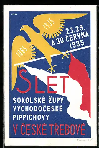AK Ceska Treboca, Sokol 1935, Slet Sokolske zupy vychodoceske Pippichovy