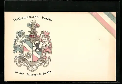 Präge-AK Berlin, Mathematischer Verein an der Universität, Studentenwappen
