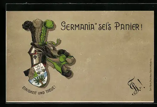 AK Germania seis Panier, Studentenwappen