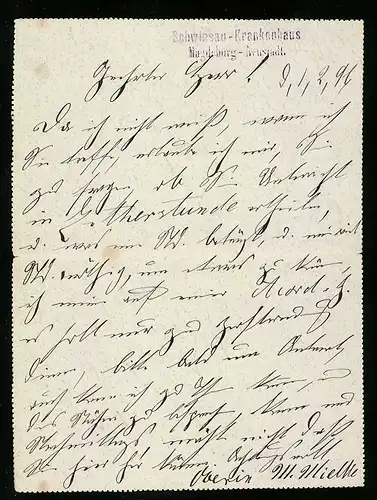 Klapp-AK Letter Card, Courier Stadtbrief-Beförderung, Private Stadtpost