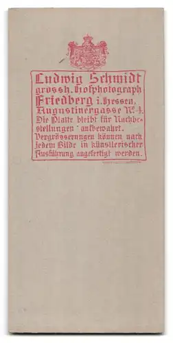 Fotografie Ludwig Schmidt, Friedberg i. Hessen, Augustinergasse 4, Elegant gekleideter Herr mit Zwicker