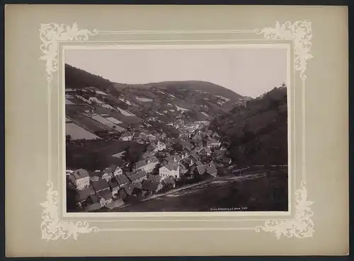 Fotografie unbekannter Fotograf, Ansicht Sonneberg, Panorama der oberen Stadt vom Blösenberg aus