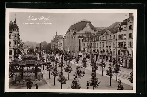 AK Düsseldorf, Aleestrasse mit Musiktempel