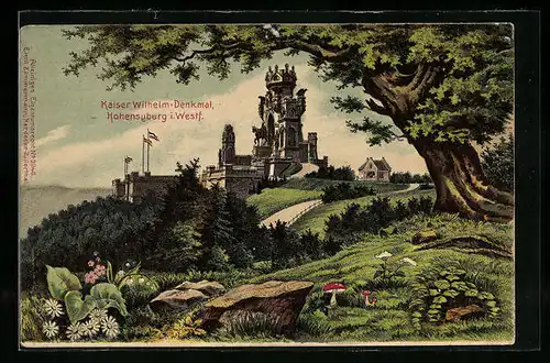 AK Hohensyburg i. Westf., Kaiser Wilhelm-Denkmal