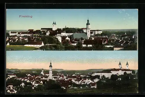 AK Freising, Panoramen des Ortes
