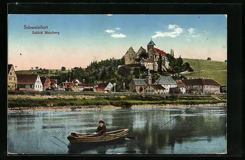 AK Schweinfurt, Ortsansicht mit Schloss Meinberg