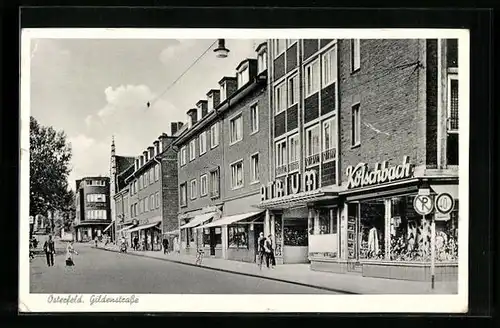 AK Osterfeld, Gildenstrasse mit Atrium & Kölschbach-Geschäft