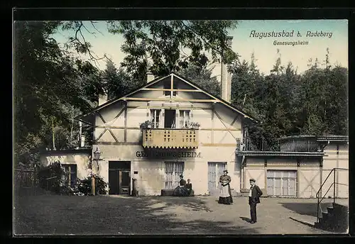 AK Augustusbad, Partie am Genesungsheim