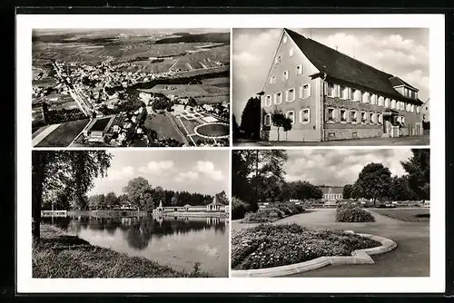 AK Bad Dürrheim, Gasthof Rössle, Ortsansicht aus dem Flugzeug