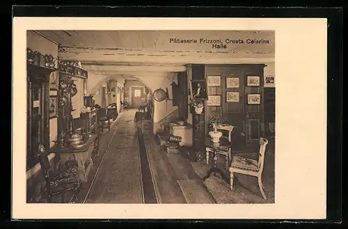 AK Cresta Celerina, Halle in der Pâtisserie Frizzoni