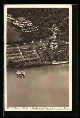 AK Bollersdorf /Märk. Schweiz, Hotel Weisse Taube