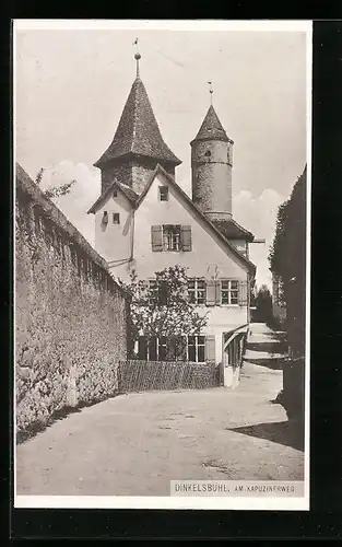 AK Dinkelsbühl, Partie am Kapuzinerweg