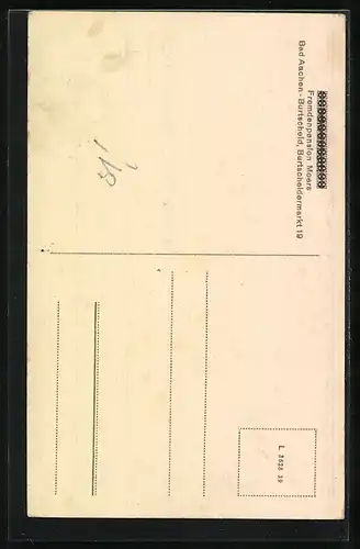 AK Bad Aachen-Burtscheid, Fremdenpension Moers