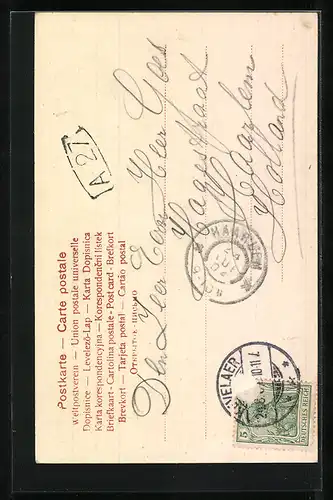 AK Kevelaer, Festumzug in der Hauptstrasse