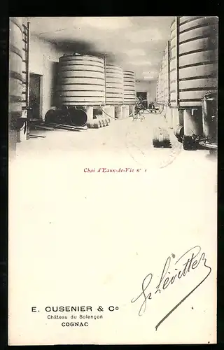AK Cognac, Chai d`Eaux-de-Vie no 1, E. Cusenier & Co., Château du Solencon