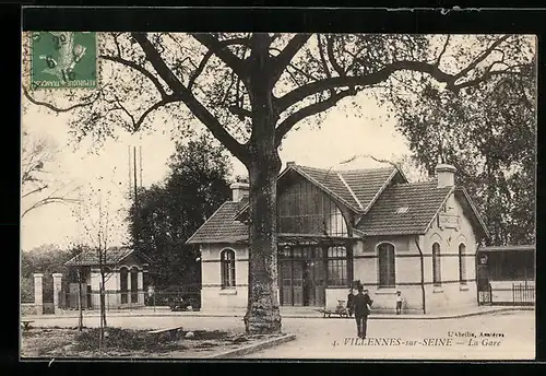 AK Villennes-sur-Seine, La Gare