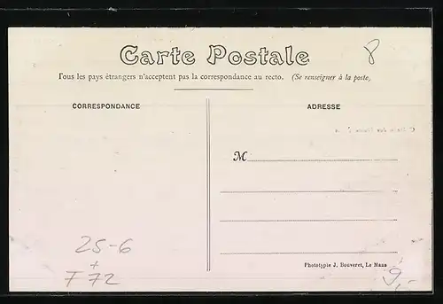 AK Autorennen Circuit de la Sarthe 1906, Virage des Treize-Vents après St-Calais