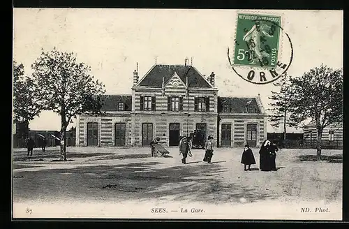 AK Sees, La Gare, Bahnhof