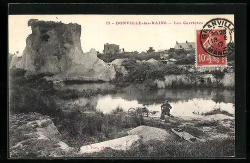 AK Donville-les-Bains, Les Carrières, Steinbruch