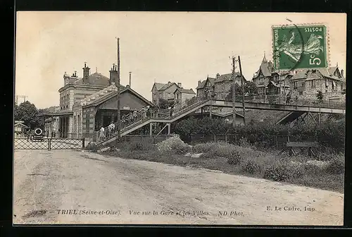 AK Triel, Vue sur la Gare et les Villas